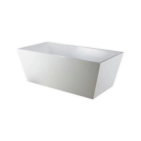 KubeBath Squadra 63 in. Free Standing Bathtub, KFST5063 - Inhomebuy