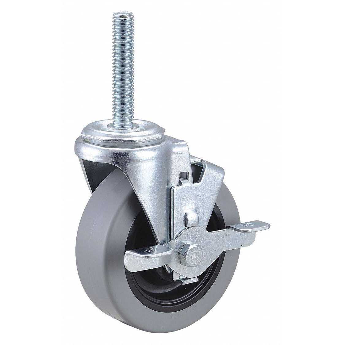 ZORO SELECT NSF-Listed Sanitary Threaded Stem Caster 20tm49 - Inhomebuy