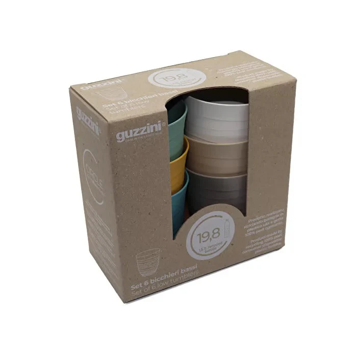 Set Of 6 Tall Tumblers 'Tierra' - Inhomebuy