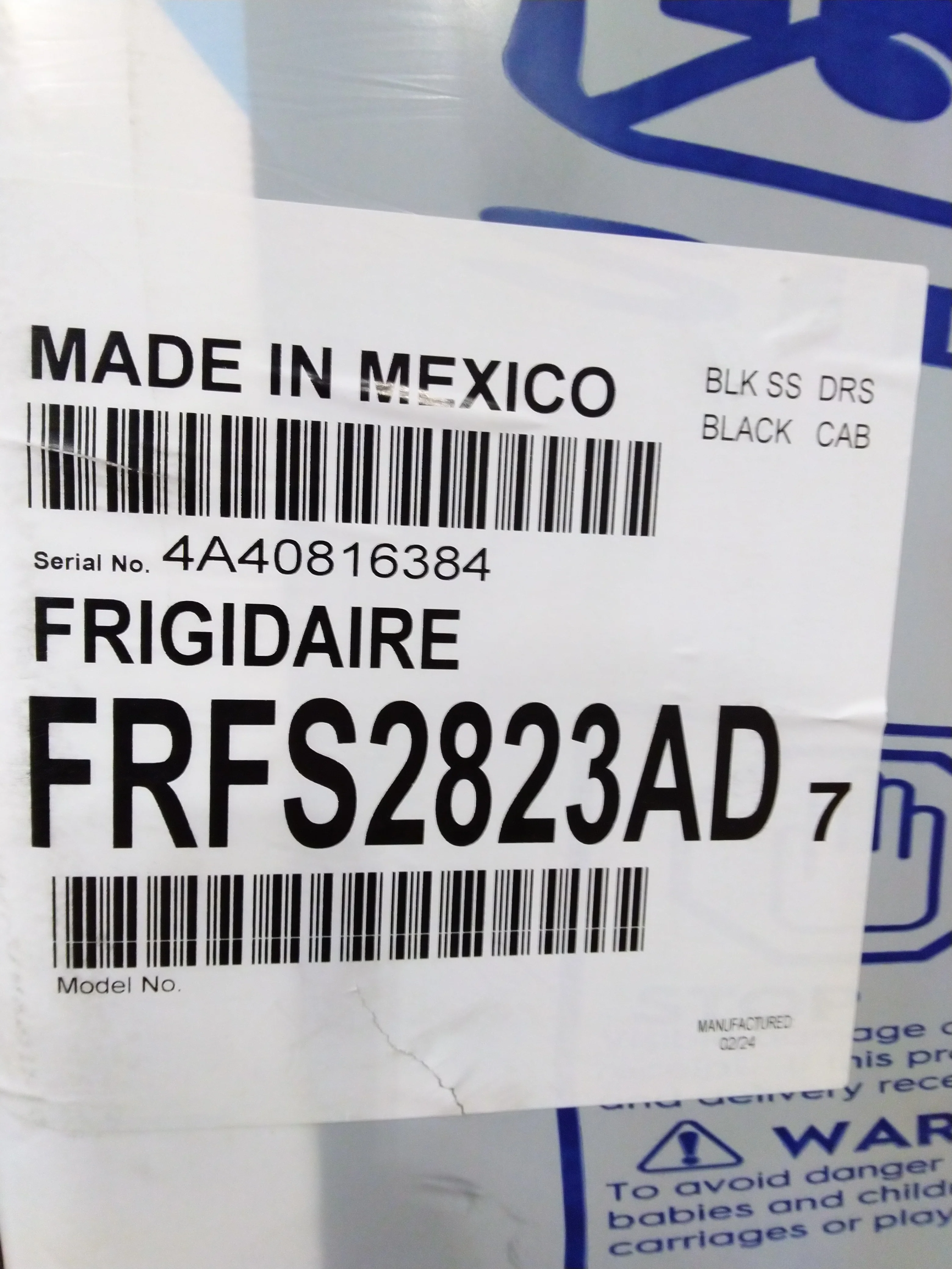 FRIGIDAIRE 36 IN. 27.8 CU.FT. BLACK STAINLESS STEEL FRENCH DOOR REFRIGERATOR WITH ICE AND WATER DISP - Inhomebuy