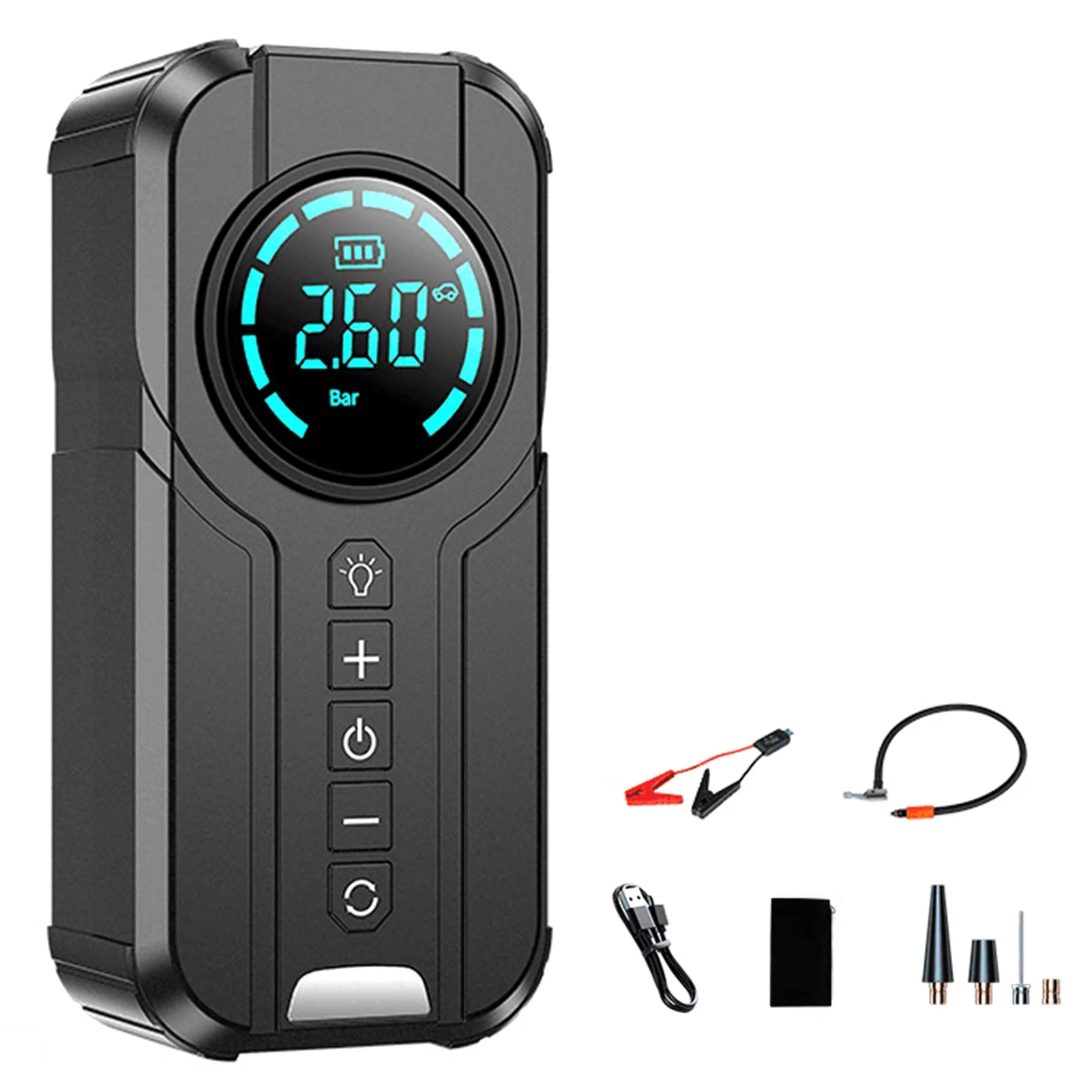 Anself Tire Inflator Portable Air Compressor,1000A Portable Battery Booster with 150 PSI Tire Inflation 6000mAh Jump Starter for  Cars, Bikes & Motorcycle Tires, Balls - Inhomebuy