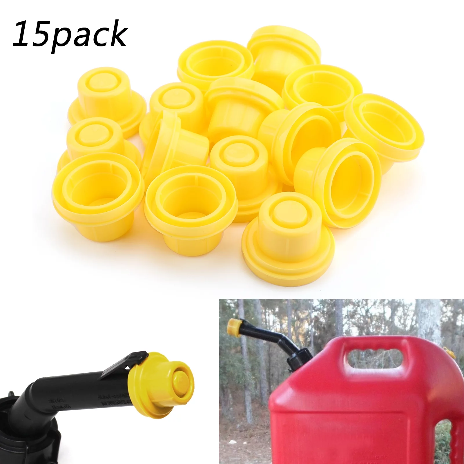 10x Replacement YELLOW SPOUT CAP Top For BLITZ Fuel GAS CAN 900302 900092 900094 - Inhomebuy