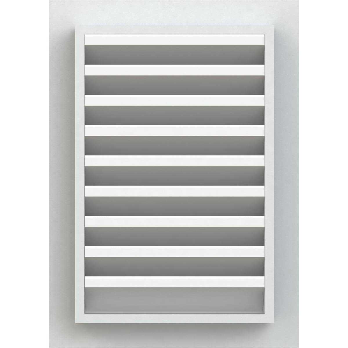 Vertical Functional Gable Vent with Flat Trim Frame Ekena Millwork GVPVE - Inhomebuy