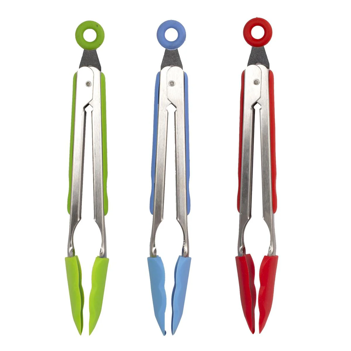 L.Gourmet 9'' Silicone Tongs with Pull Lock | 70297 - Inhomebuy