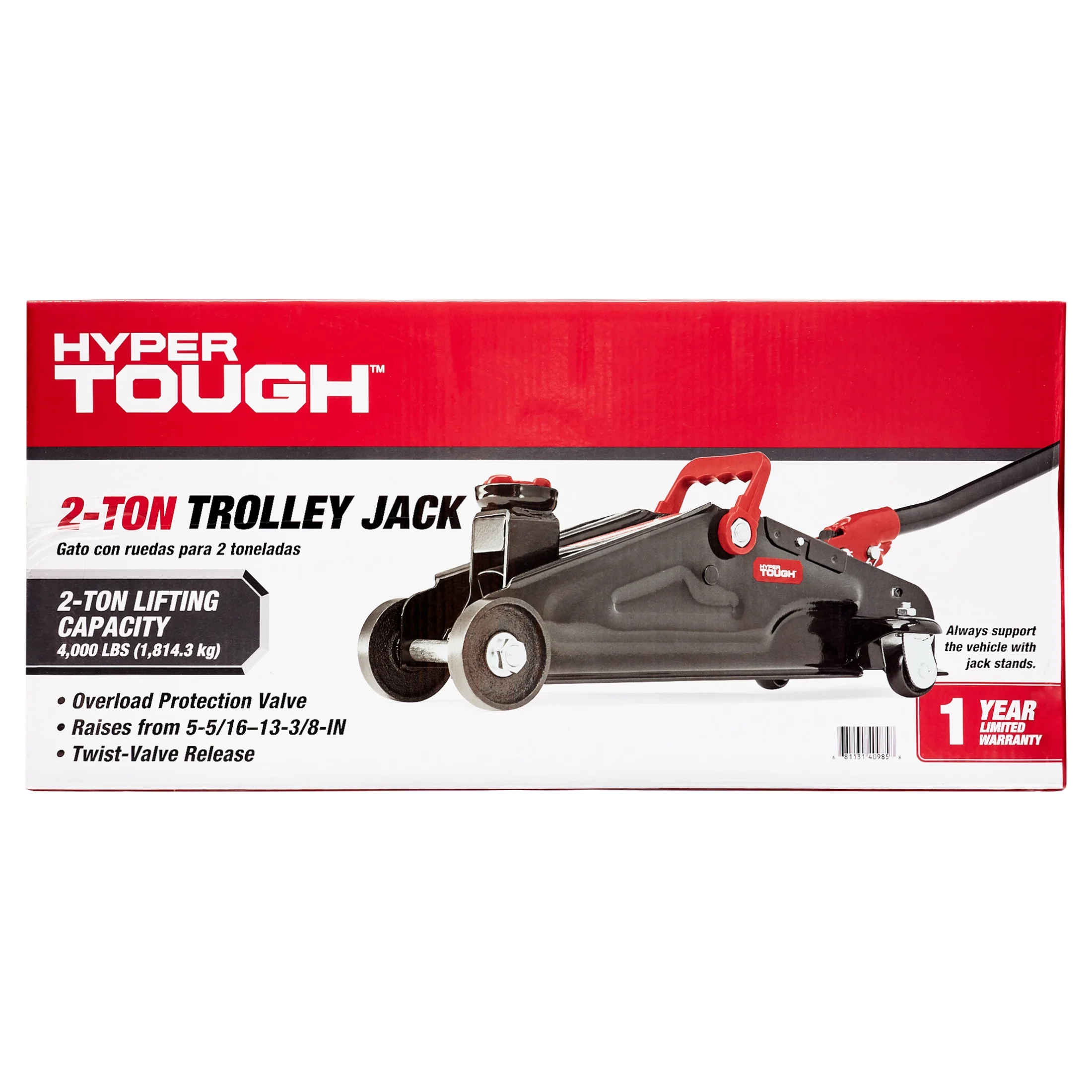 Hyper Tough 2-Ton Hydraulic Trolley Jack - Inhomebuy