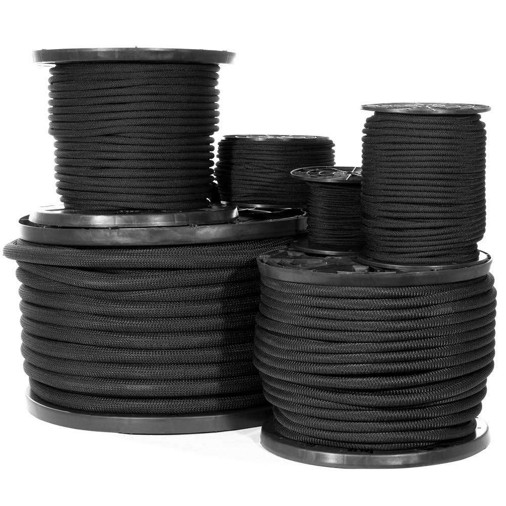 Paracord Planet Black Diamond Weave Shock Cord - Inhomebuy