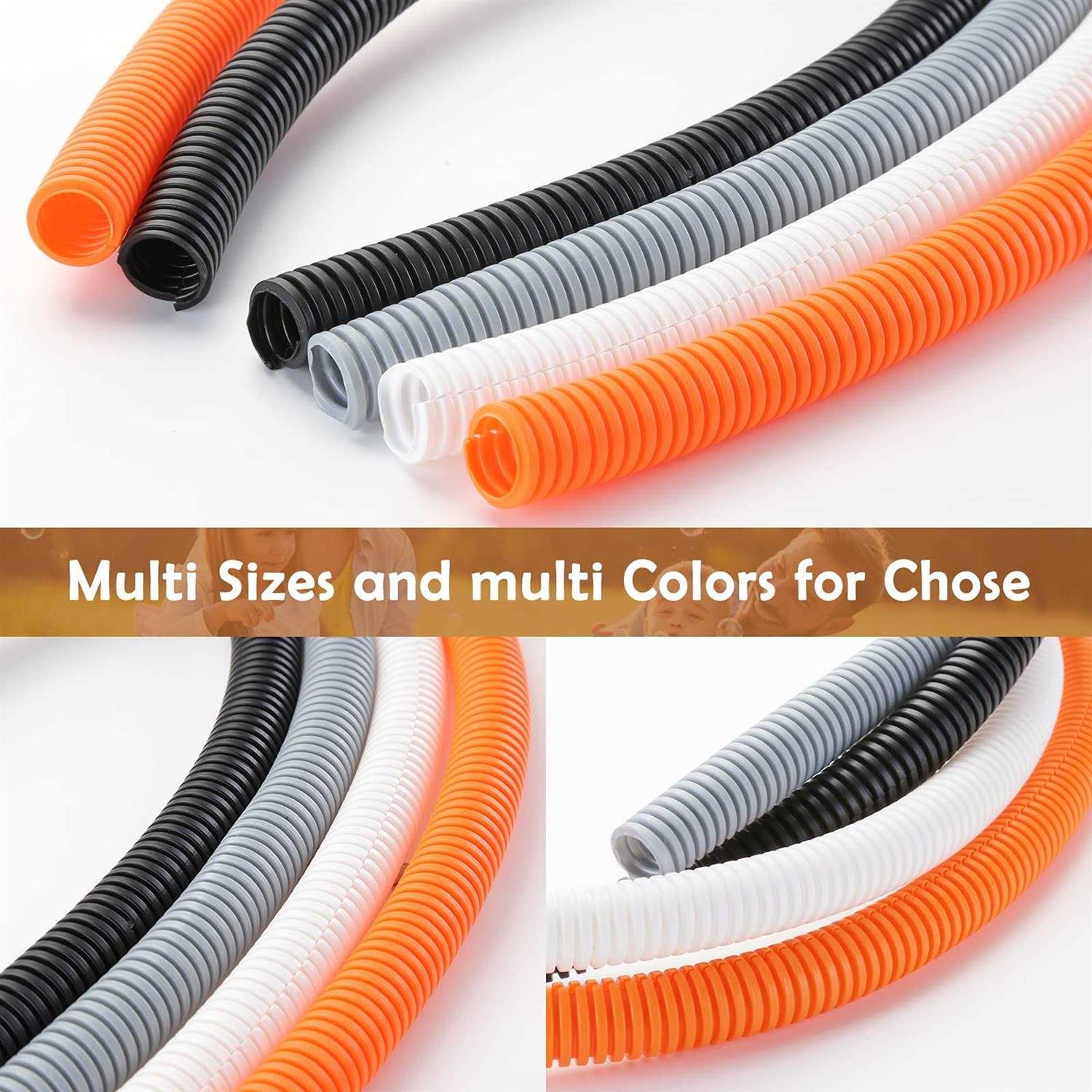 ZhiYo 20FT Wire Loom Split Tubing Auto Wire Conduit Flexible Cover - Inhomebuy
