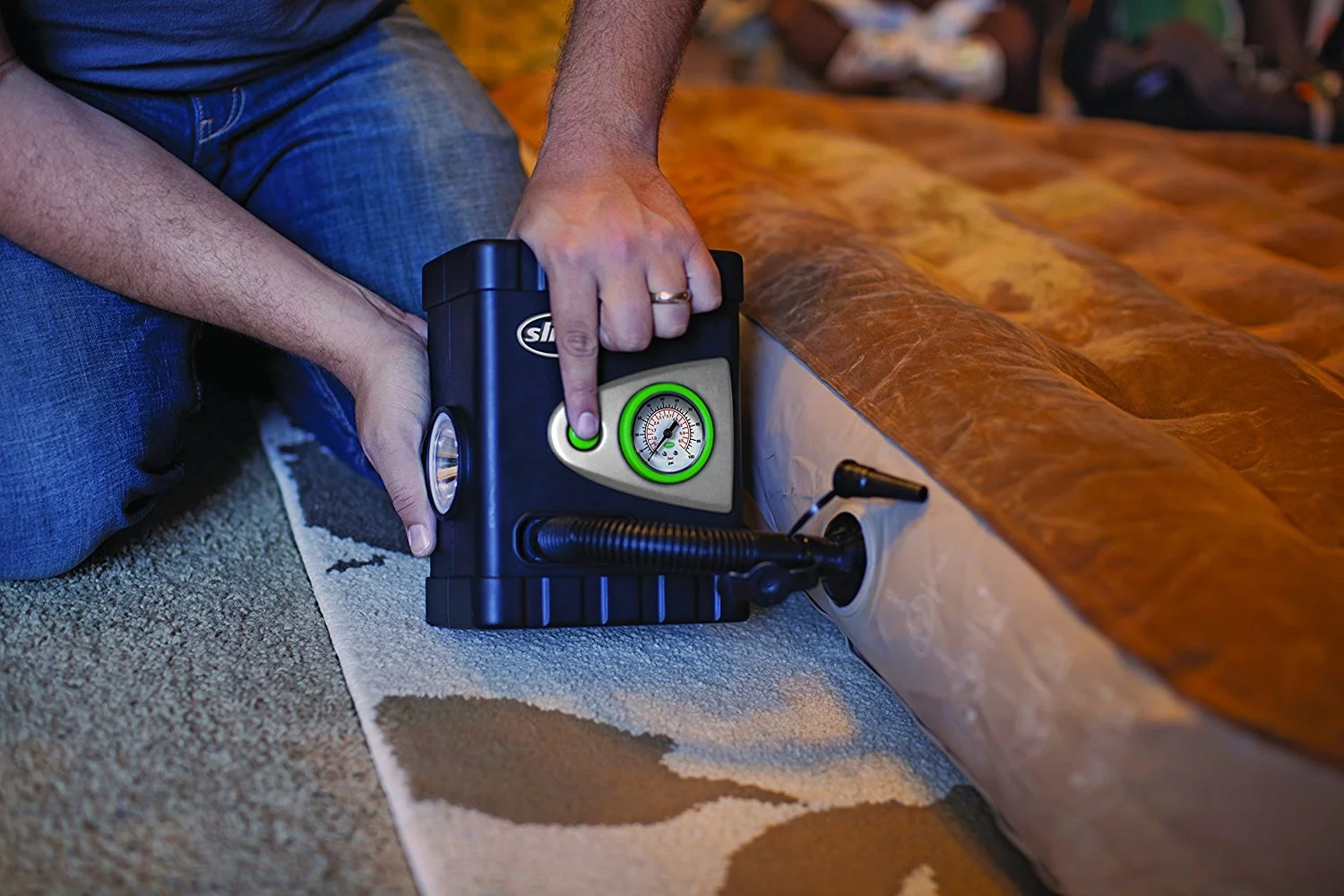 Slime All-Purpose 12V Dual Raft Pump/Tire Inflator - 40034 - Inhomebuy