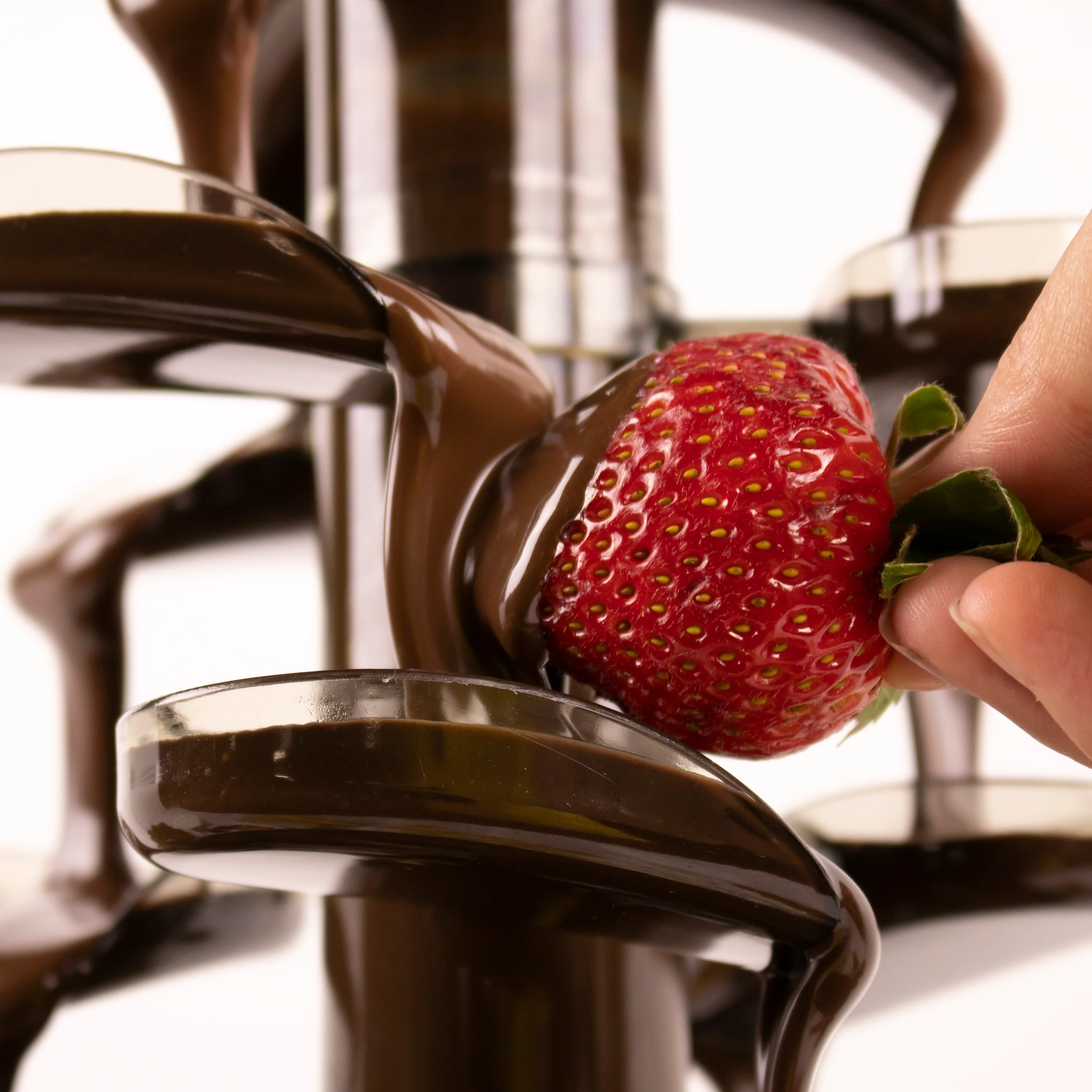 2-Pound Stainless Steel Cascading Fondue Fountain - Inhomebuy