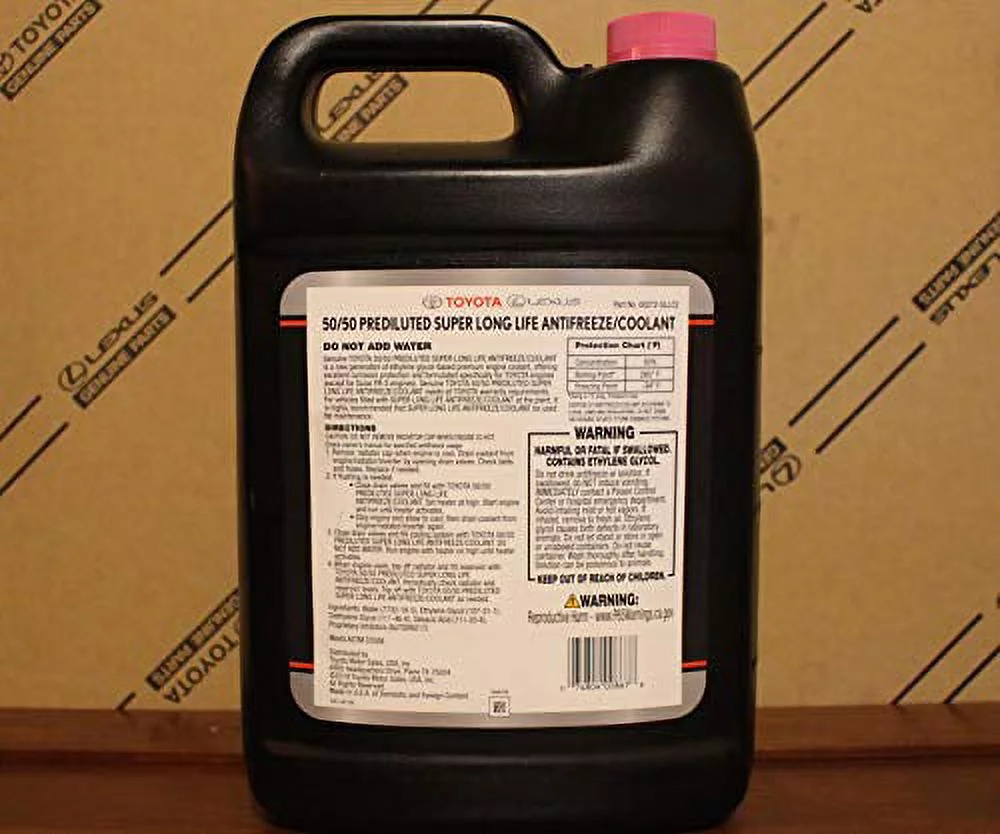set of 2 toyota-scion engine coolant / antifreeze genuine 00272sllc2 - Inhomebuy