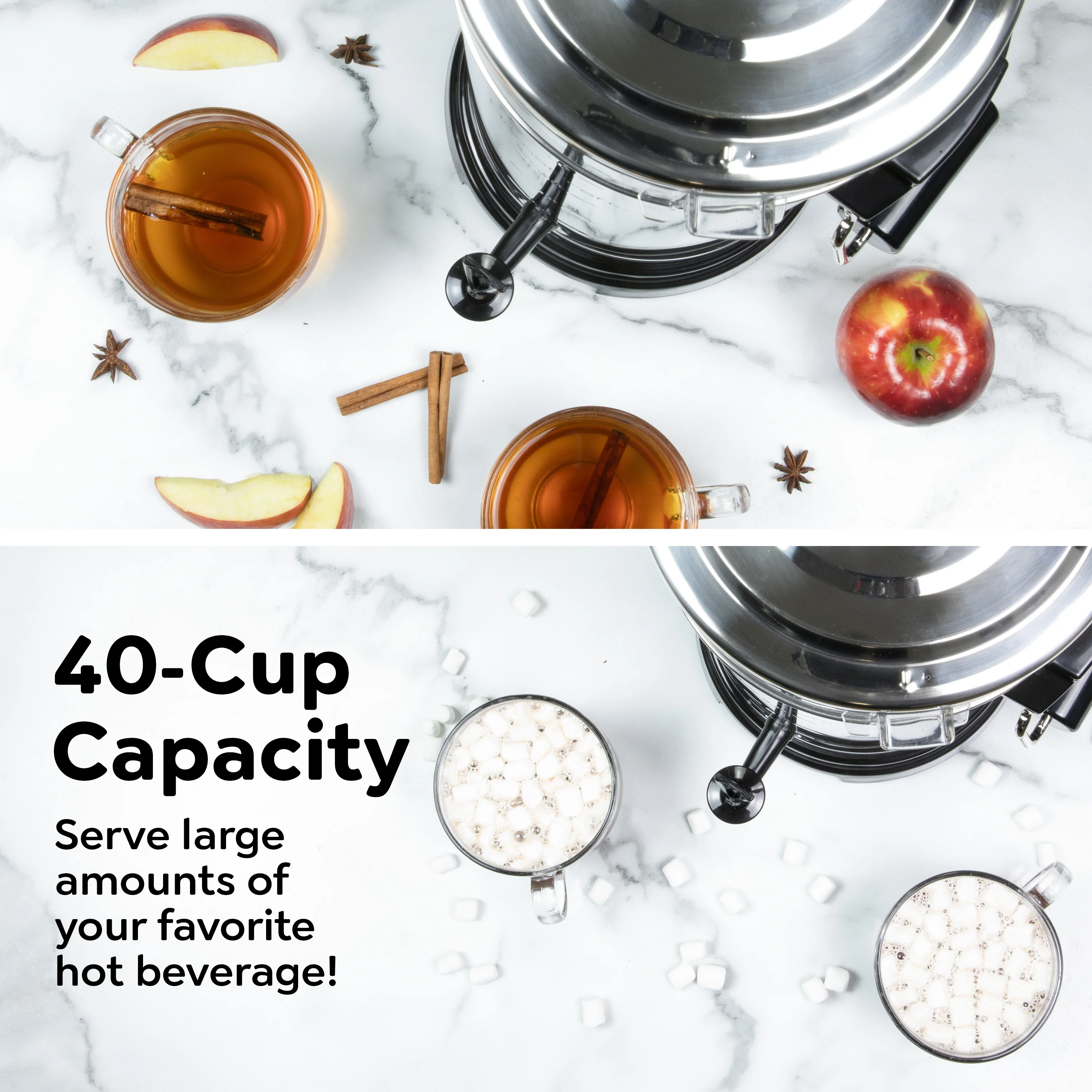 HomeCraft 1000-Watt Automatic 40-Cup Coffee Urn - Inhomebuy