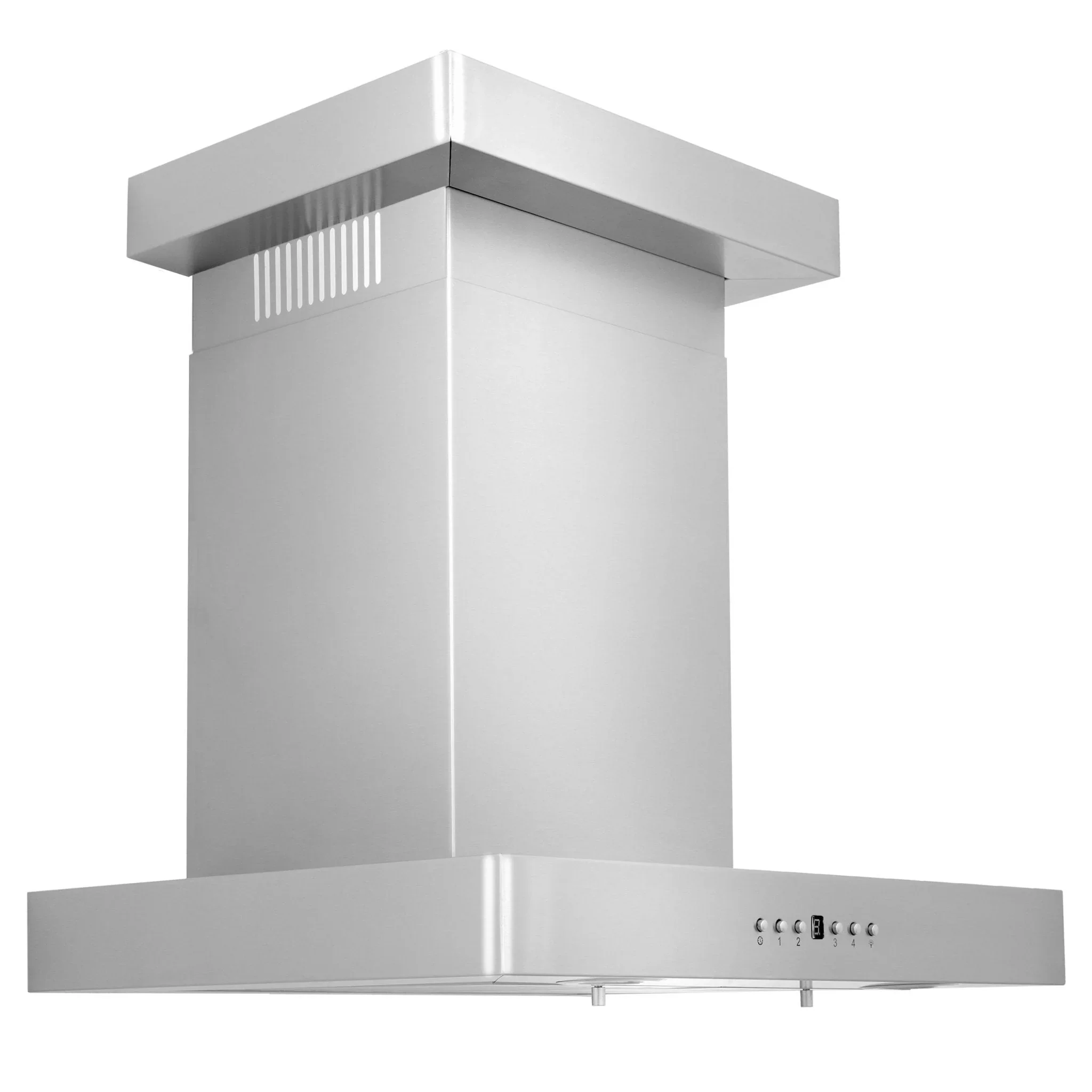 ZLINE 42 in. Convertible Vent Wall Mount Range Hood in Stainless Steel with Crown Molding, KECRN-42 - Inhomebuy
