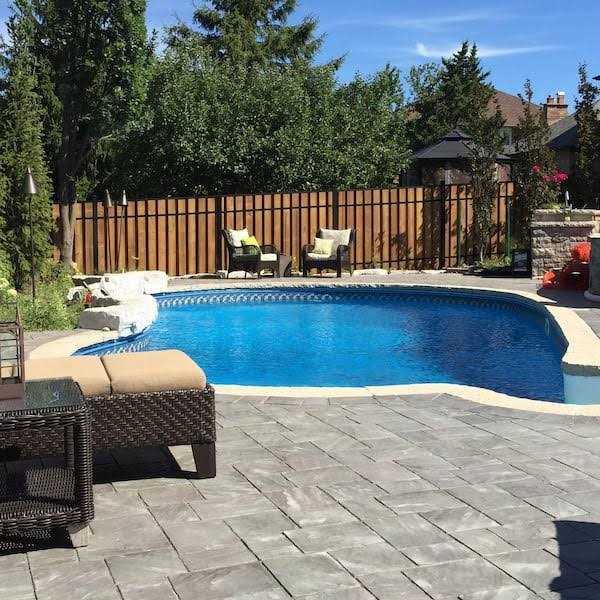 Slipfence H x 3-in W Black Powder Coated Aluminum Privacy Fence Post - Inhomebuy