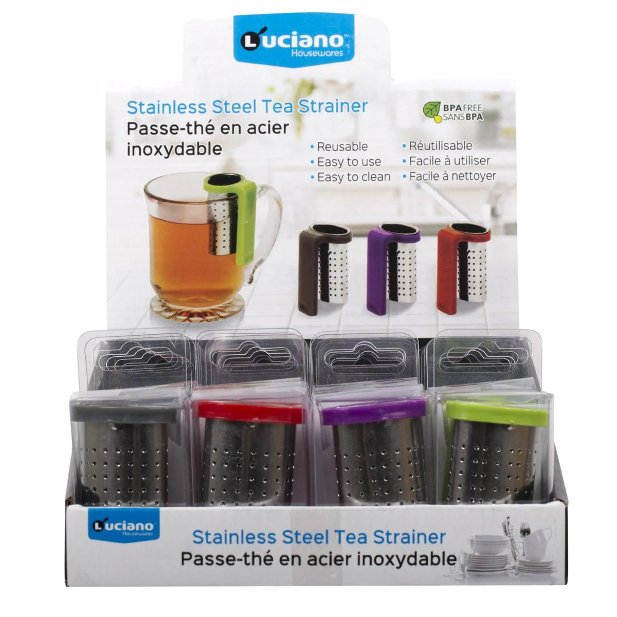 Luciano Tea Strainer Clip-on | 80039 - Inhomebuy