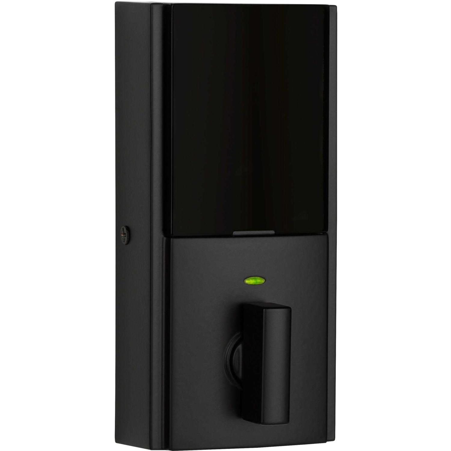 Kwikset SmartCode 915 Touchscreen Venetian Bronze Single Cylinder Electronic Deadbolt with Avalon Handleset and Tustin Lever - Inhomebuy