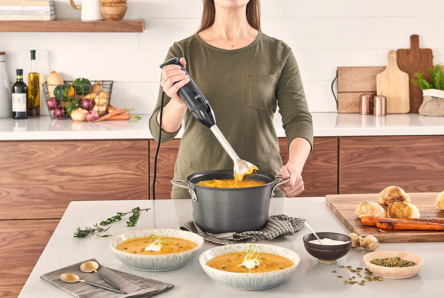 Braun MultiQuick 5 Vario Hand Blender: 400W, 21 speeds, black | MQ5000 - Inhomebuy