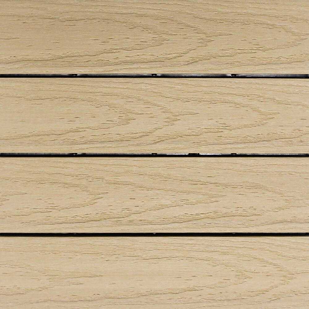 NewTechWood UltraShield Naturale 1 ft. x 1 ft. Quick Deck Outdoor Composite Deck Tile - Inhomebuy