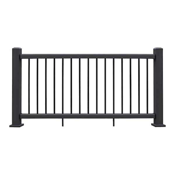 NewTechWood Ultrashield Hemispheres 36 in. x 3 in. x 6 ft Composite Railing Kit - Inhomebuy