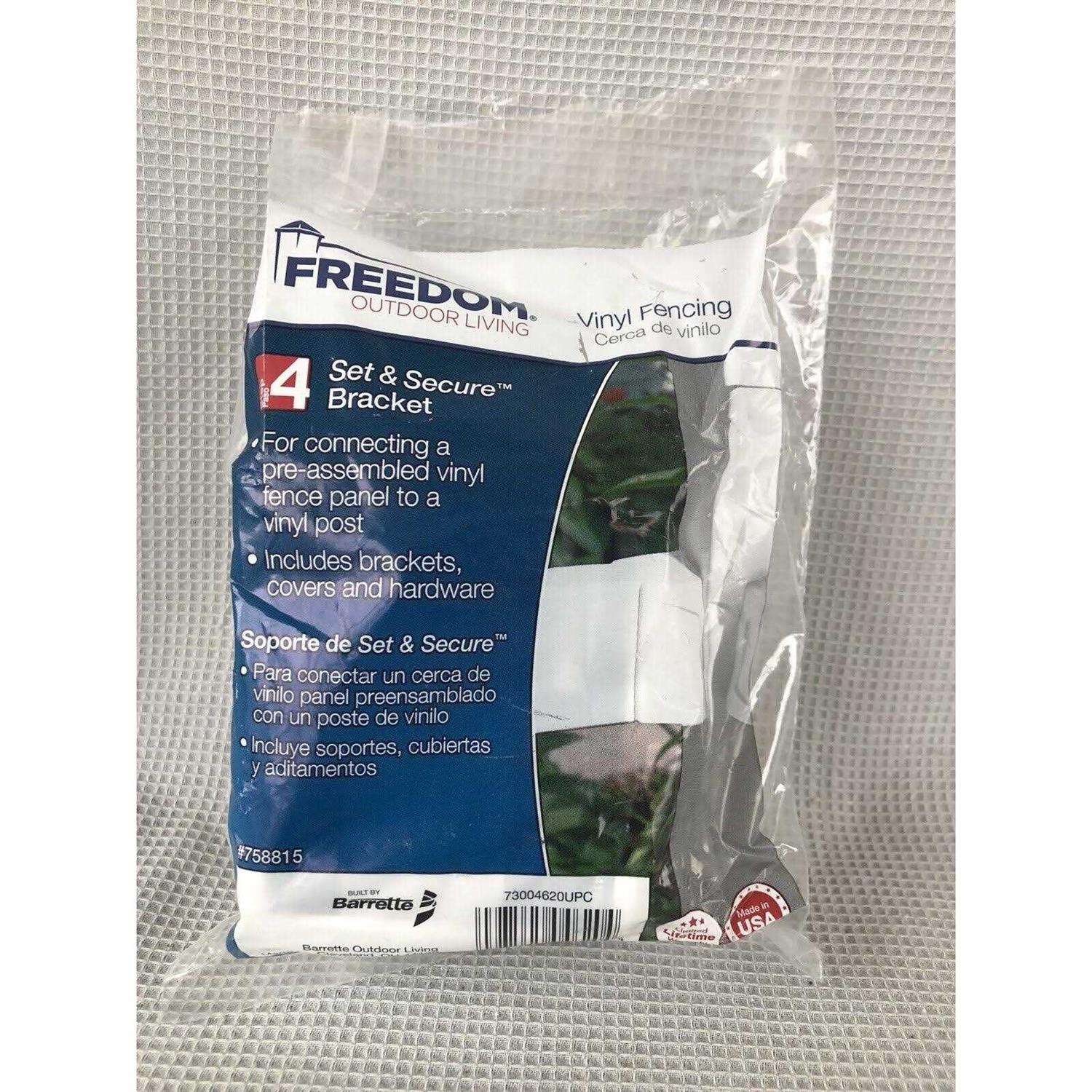 Freedom Pre-Assembled Ashford White Vinyl Decorative Fence Panel 73030038 - Inhomebuy