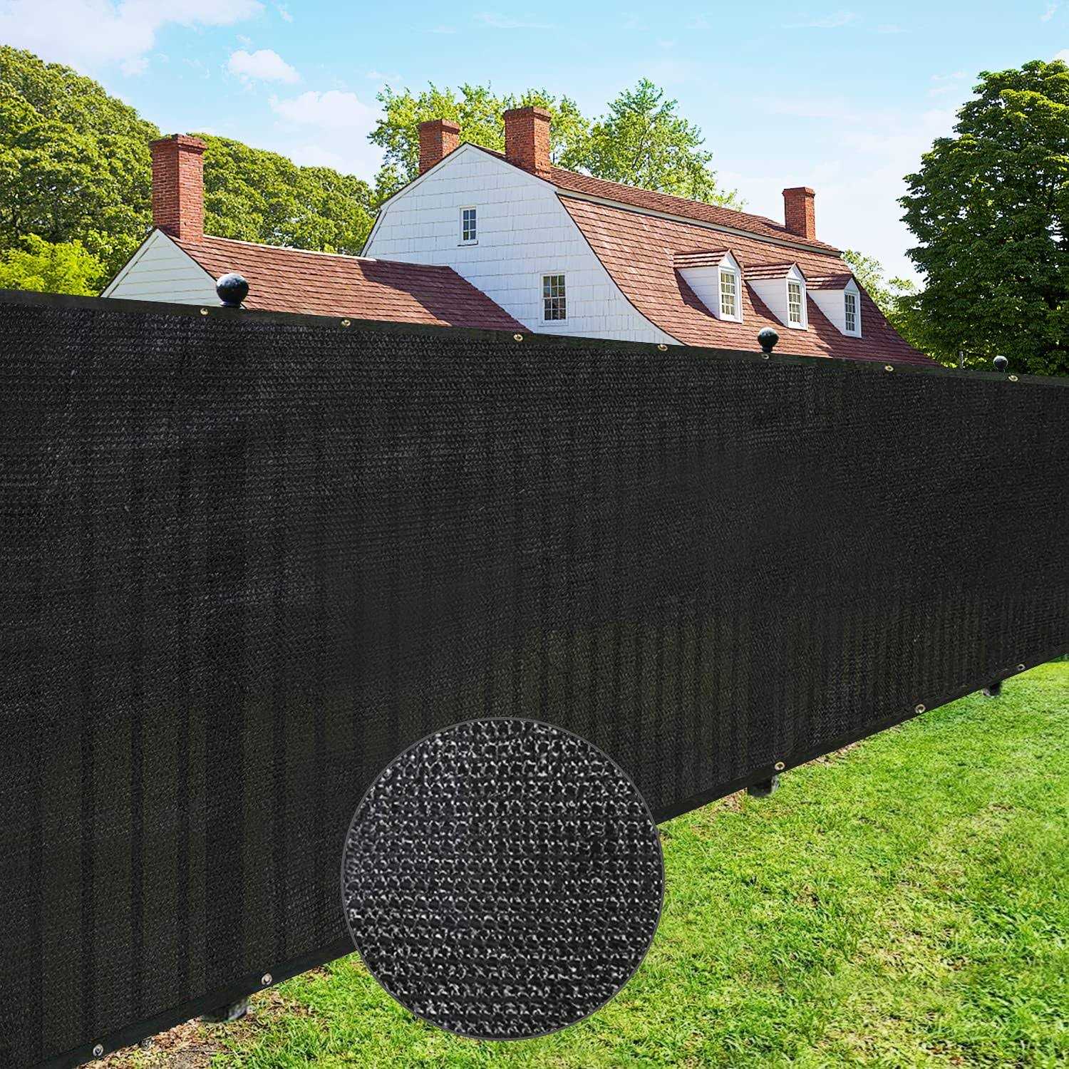 Upgrade Privacy Screen Fence Commercial Shade Cover with Brass Grommets Heavy Duty Perfect for Outdoor Back Yard - Inhomebuy