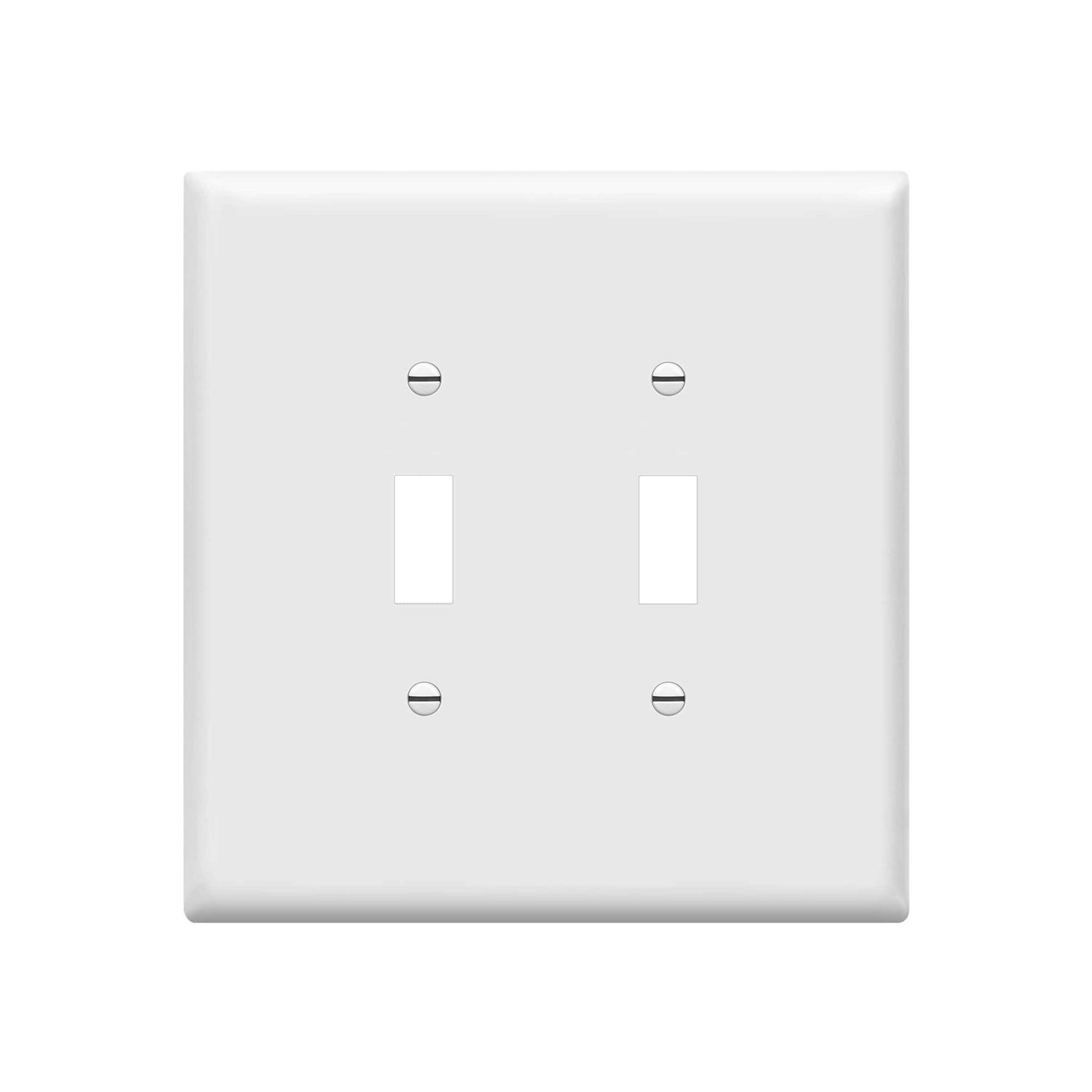 Enerlites Double Paddle Rocker Decorator Switch Ground Terminal - Inhomebuy