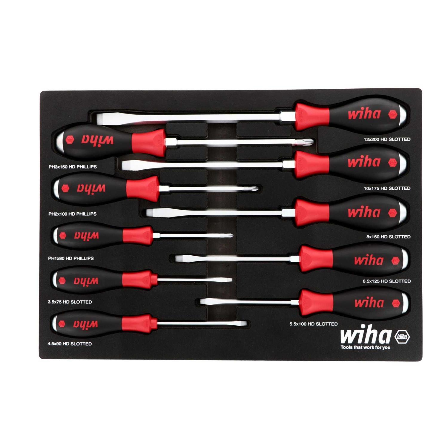 Wiha 40 Piece TerminatorBlue Impact Bit Set 70297 - Inhomebuy