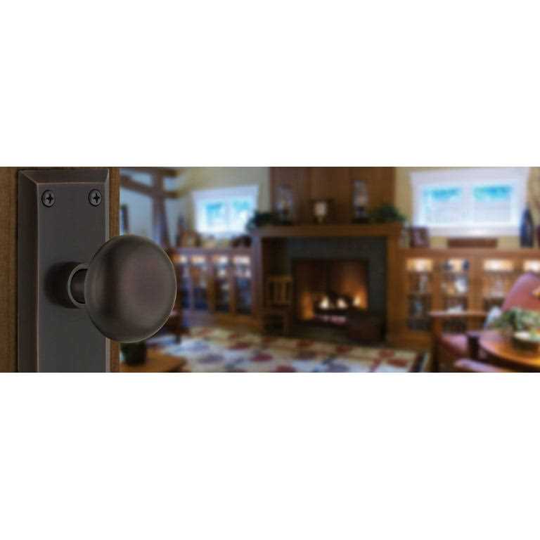 Nostalgic Warehouse New York Plate Privacy New York Door Knob in Antique Brass 733118 - Inhomebuy