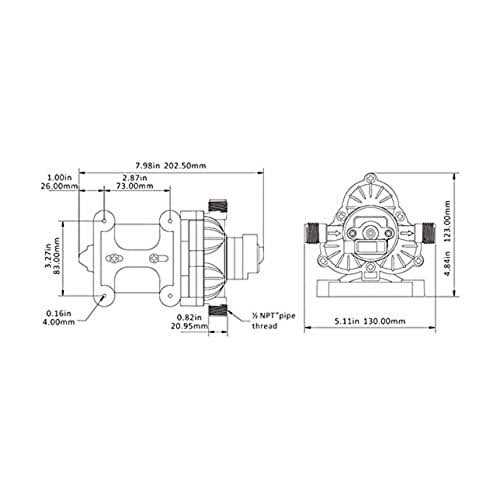 Seaflo 12V 3.0 GPM 33 Series Water Pump - Inhomebuy