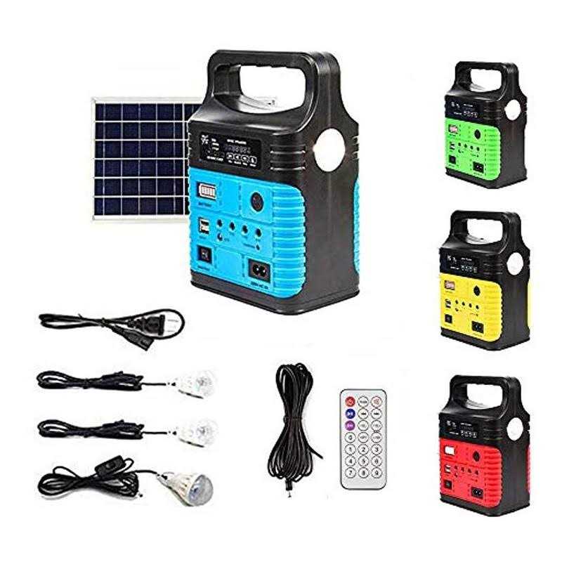 UPEOR Solar Generator Portable Power Station 8000mAh Solar Power Generator with Solar Panel,MP3&FM Radio,Bluetooth,3 Sets LED Li - Inhomebuy