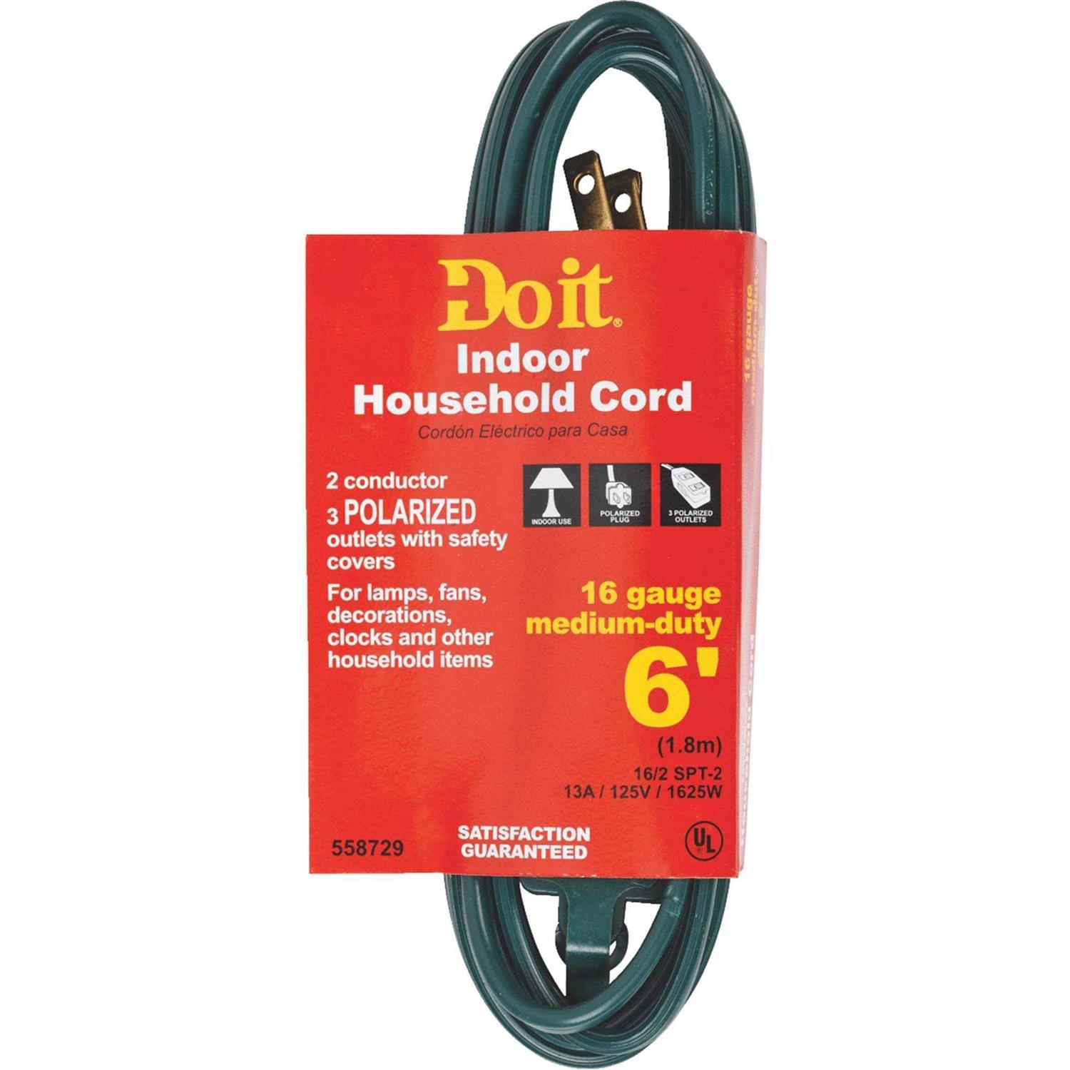 Woods 16/2 Green Extension Cord - Inhomebuy