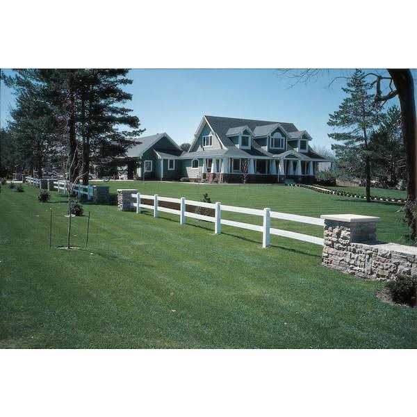 Outdoor Essentials 5 in. x 5 in. White Vinyl Pyramid Fence Post Cap - Inhomebuy