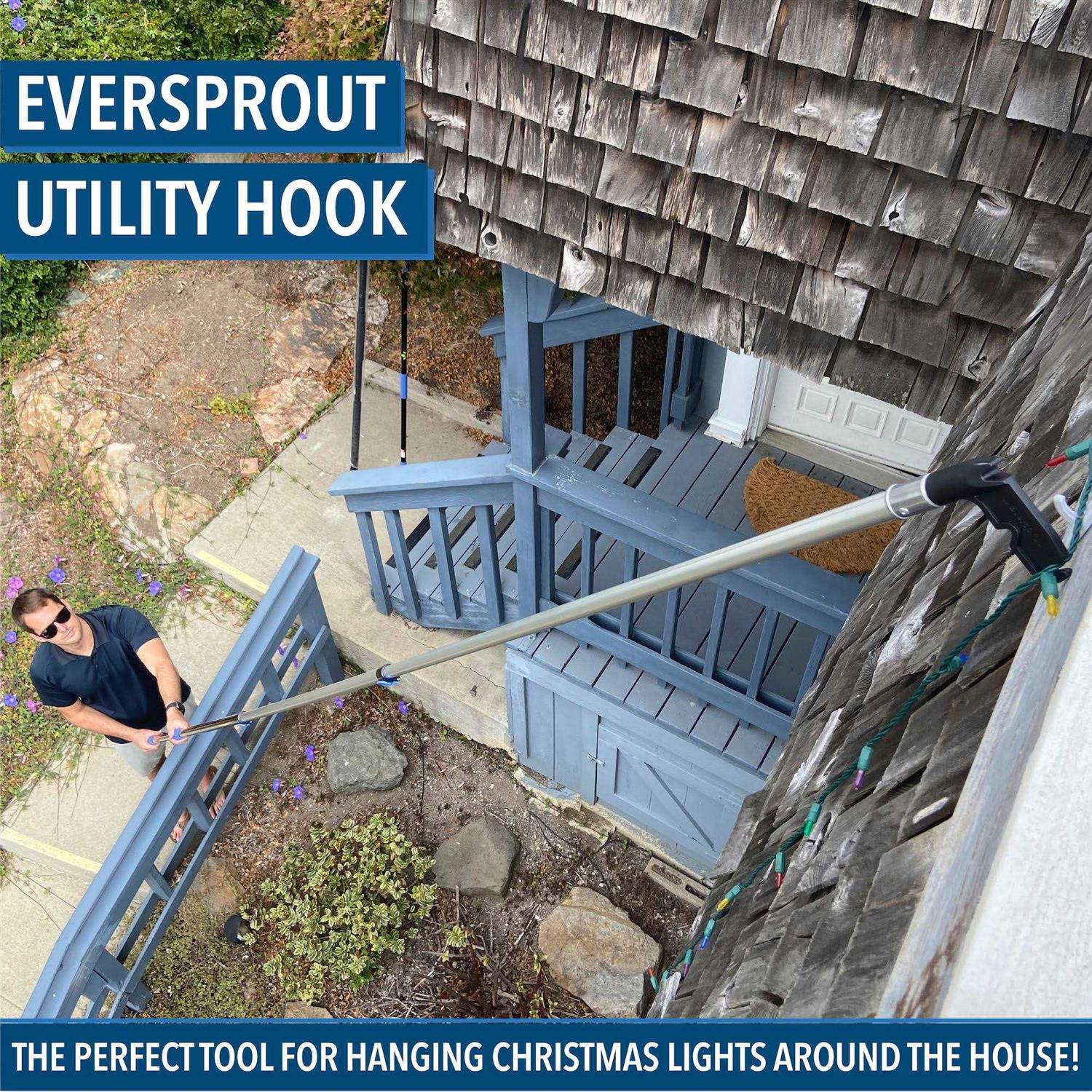 Eversprout Utility Hook with Extension Pole - Inhomebuy