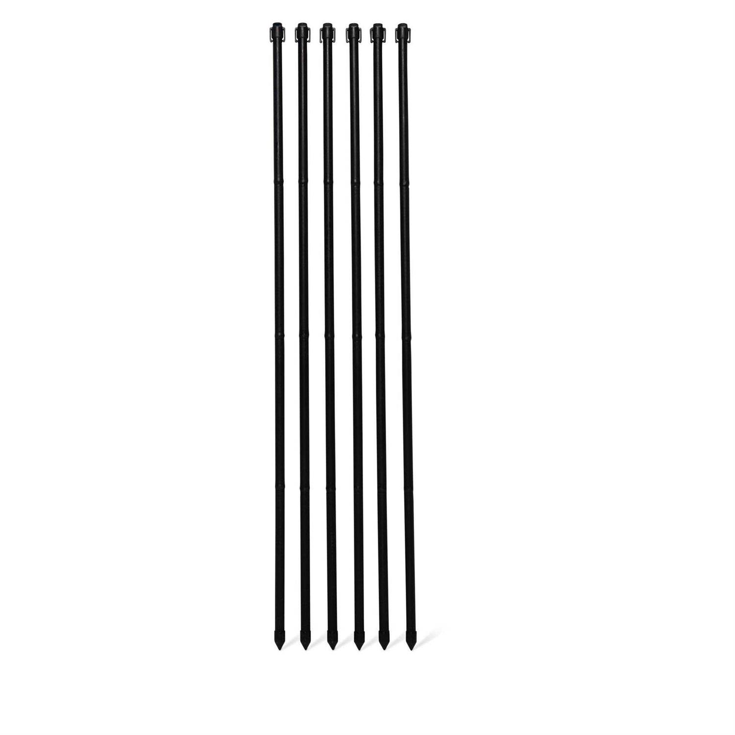 Gardener’s Supply Company Fence Stakes with Clips Set of 6 - Inhomebuy