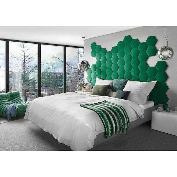 WALL!SUPPLY Luxury Velvet Textile Hexagon - Inhomebuy