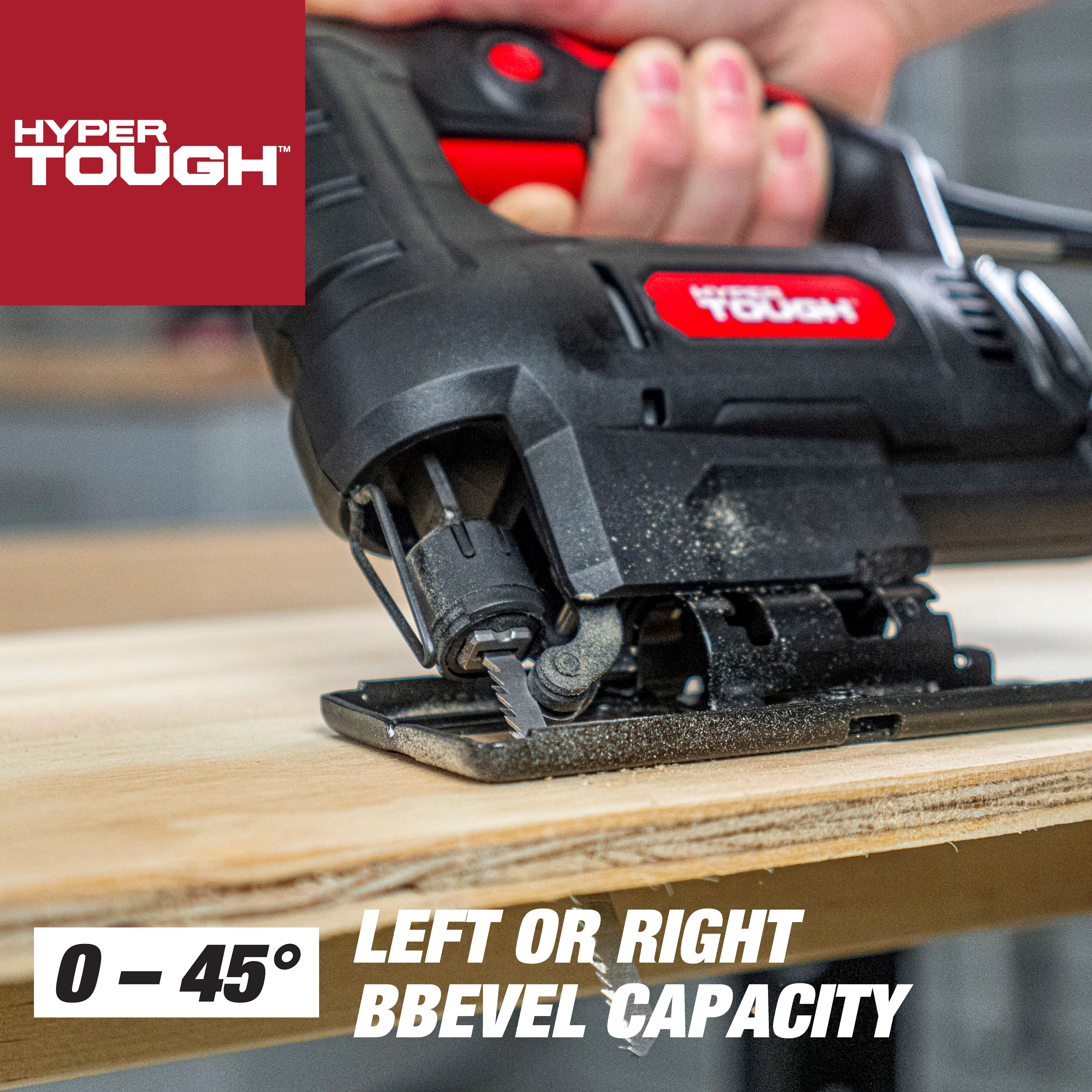 Hyper Tough 3.5-Amp Corded Jig Saw, Eelectric, 120 Volt, 44002 - Inhomebuy