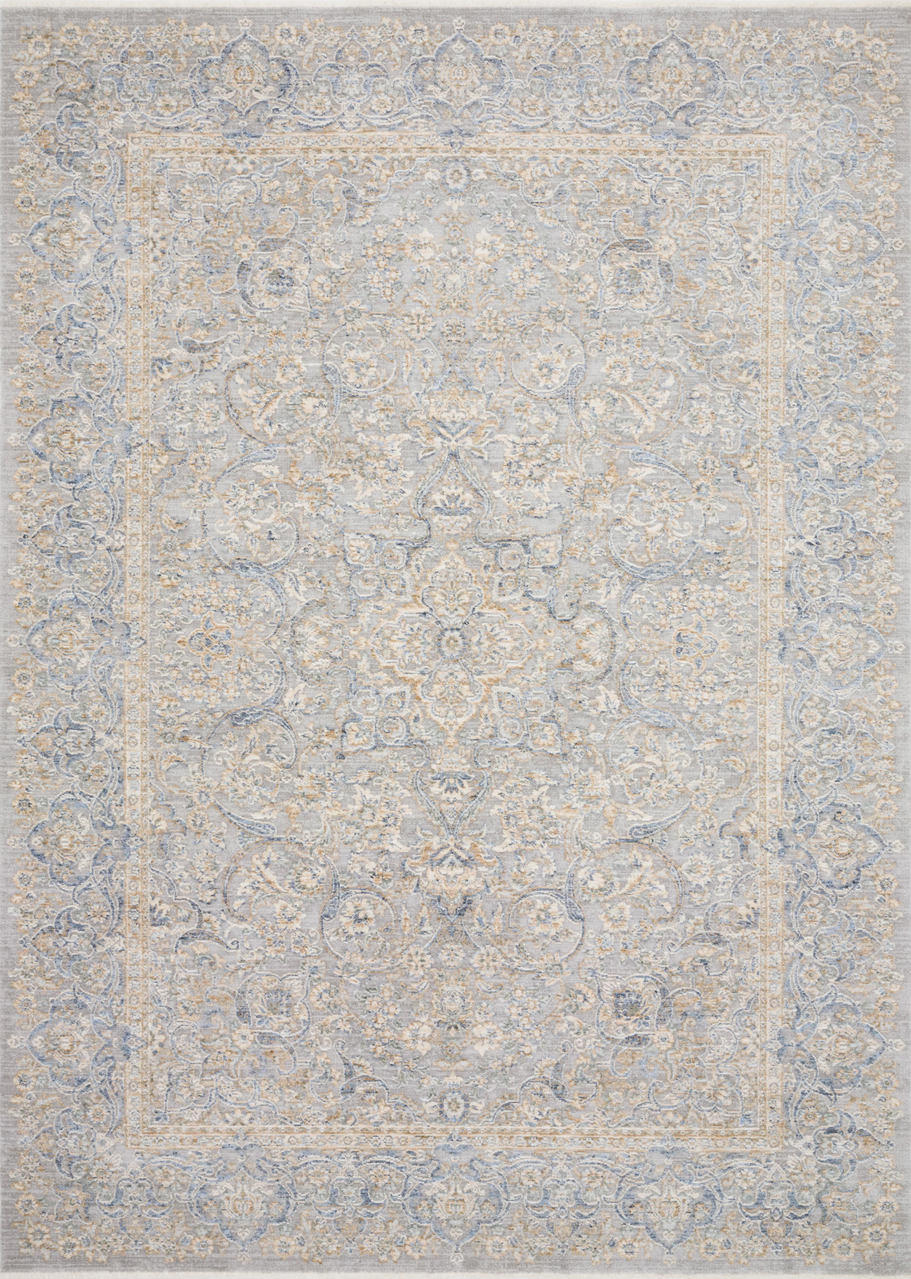 Loloi Rugs Pandora Collection Rug in Stone, Gold - 6'3
