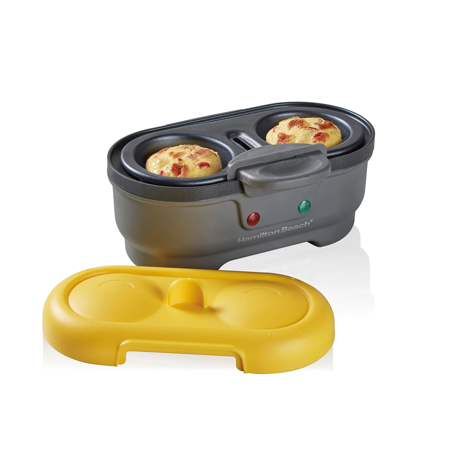 Hamilton Beach 25505C Egg Bite Maker: yellow & grey - Inhomebuy