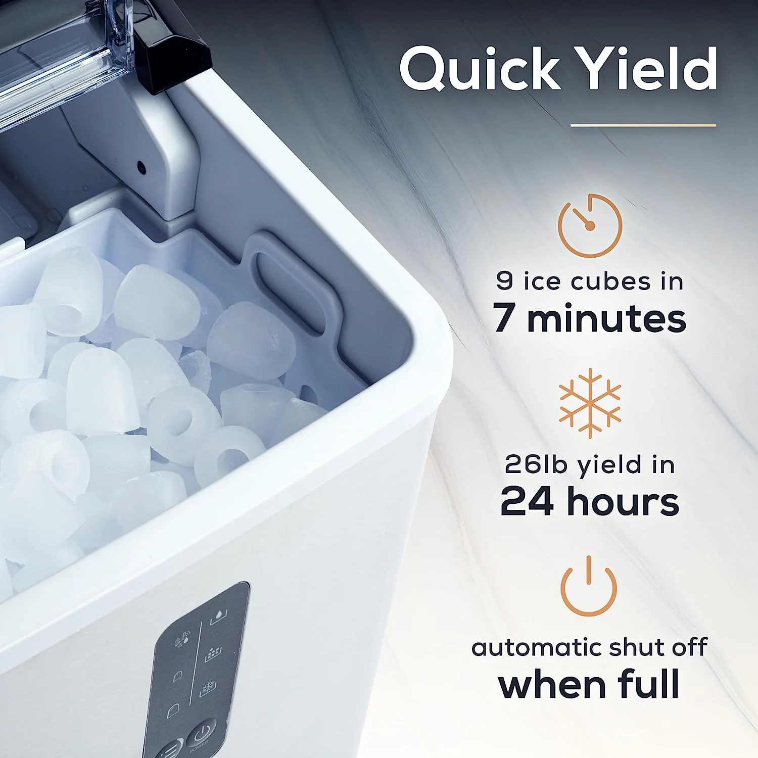 Igloo Automatic Self-Cleaning 26-Pound Ice Maker, Stainless - Inhomebuy
