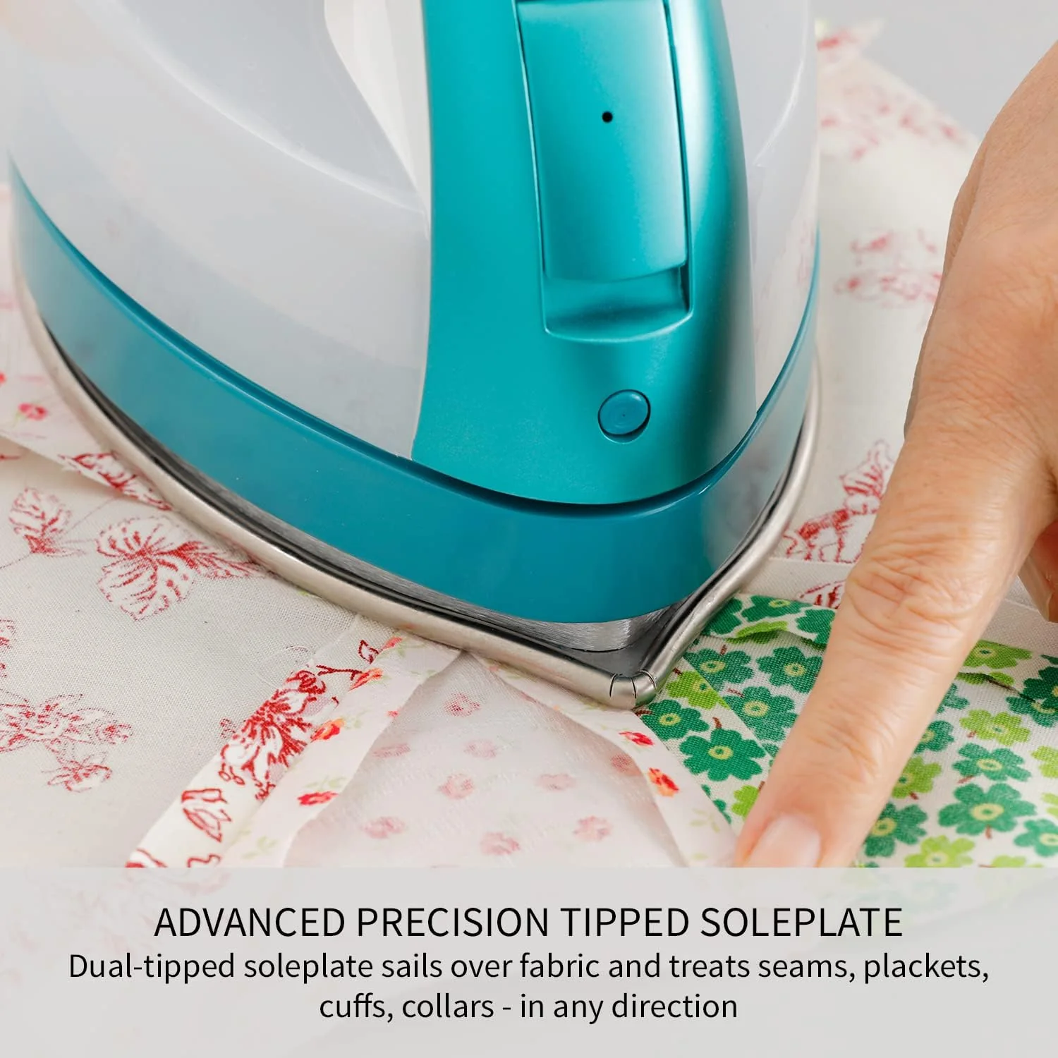 Panasonic Cordless Iron: 360-Quick, cordless, nickel-coated stainless steel soleplate, with vertical steam, 1500W, blue & white | NI-QL1000 - Inhomebuy