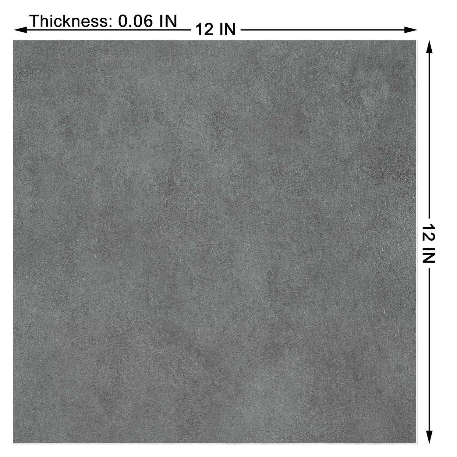 WESTICK Peel and Stick Floor Tile Grey Marble Vinyl Flooring Self Adhesive Waterproof Tile Removable Tile - Inhomebuy