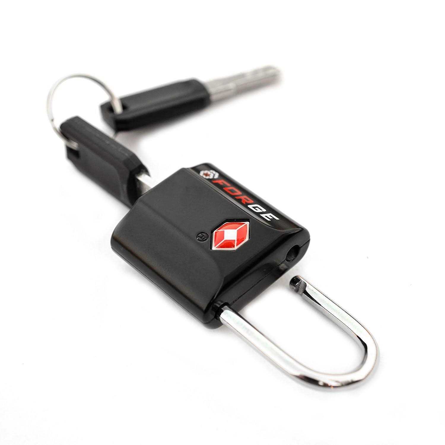 Forge Red 4 Pack TSA Approved Luggage Locks Ultra-Secure Dimple Key Travel Locks with Zinc Alloy Body - Inhomebuy