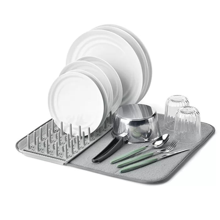 'Dry & Safe' Dish Drainer With Mat Clay - Inhomebuy