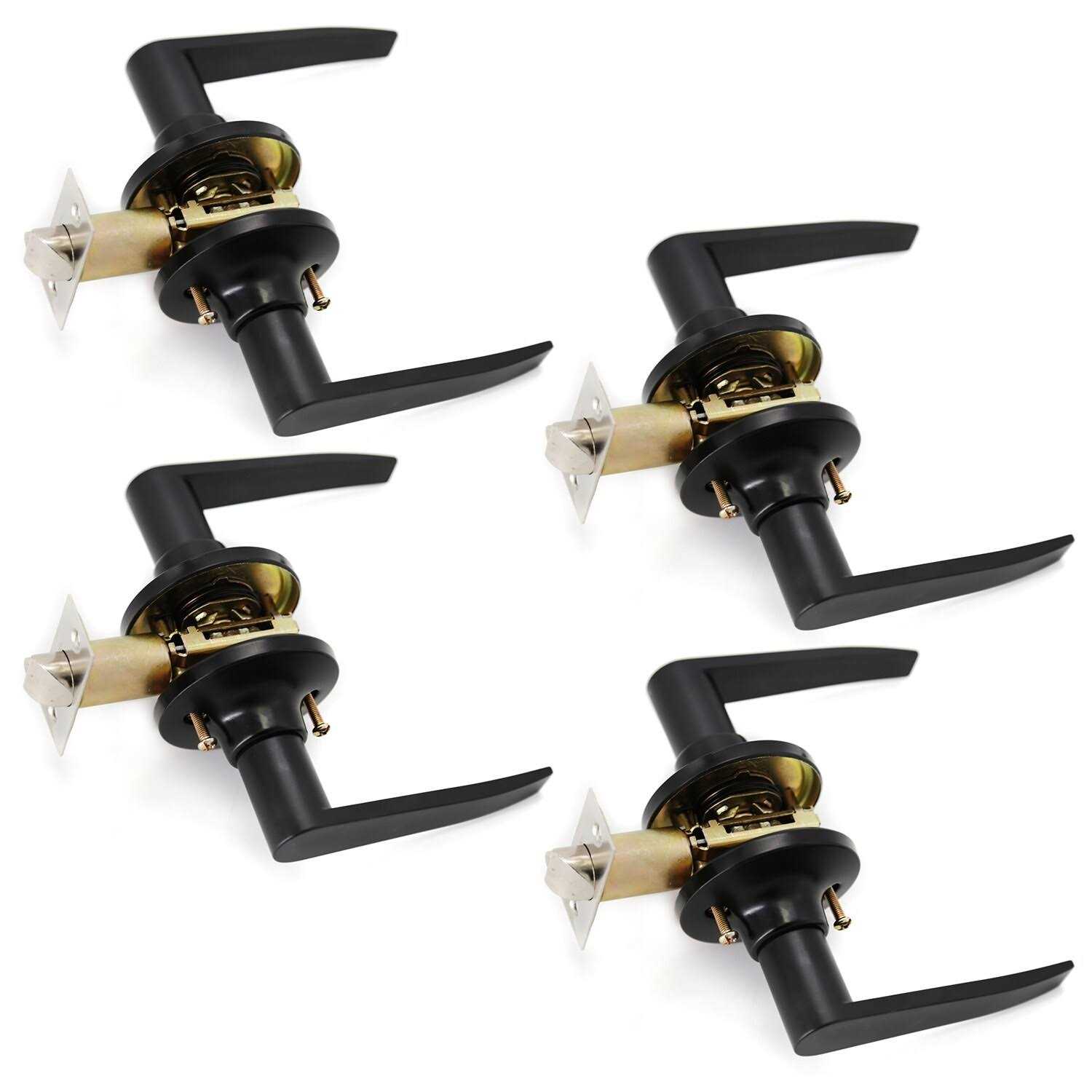 Villar Home Designs BP003NB Door Lever for Right and Left Handed Doors with Lockset Finish - Inhomebuy