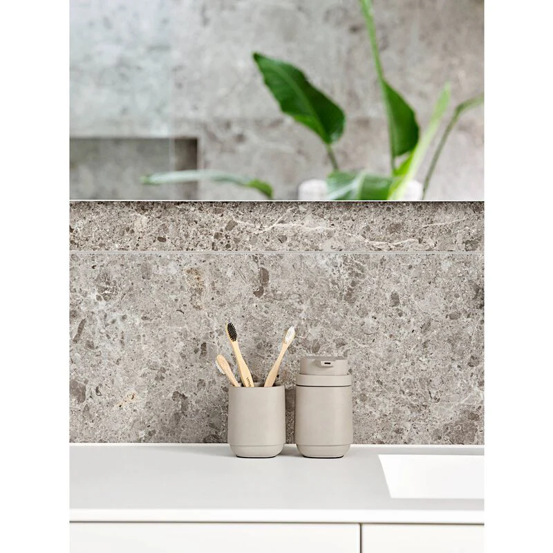 Time Toothbrush Mug Concrete - Inhomebuy