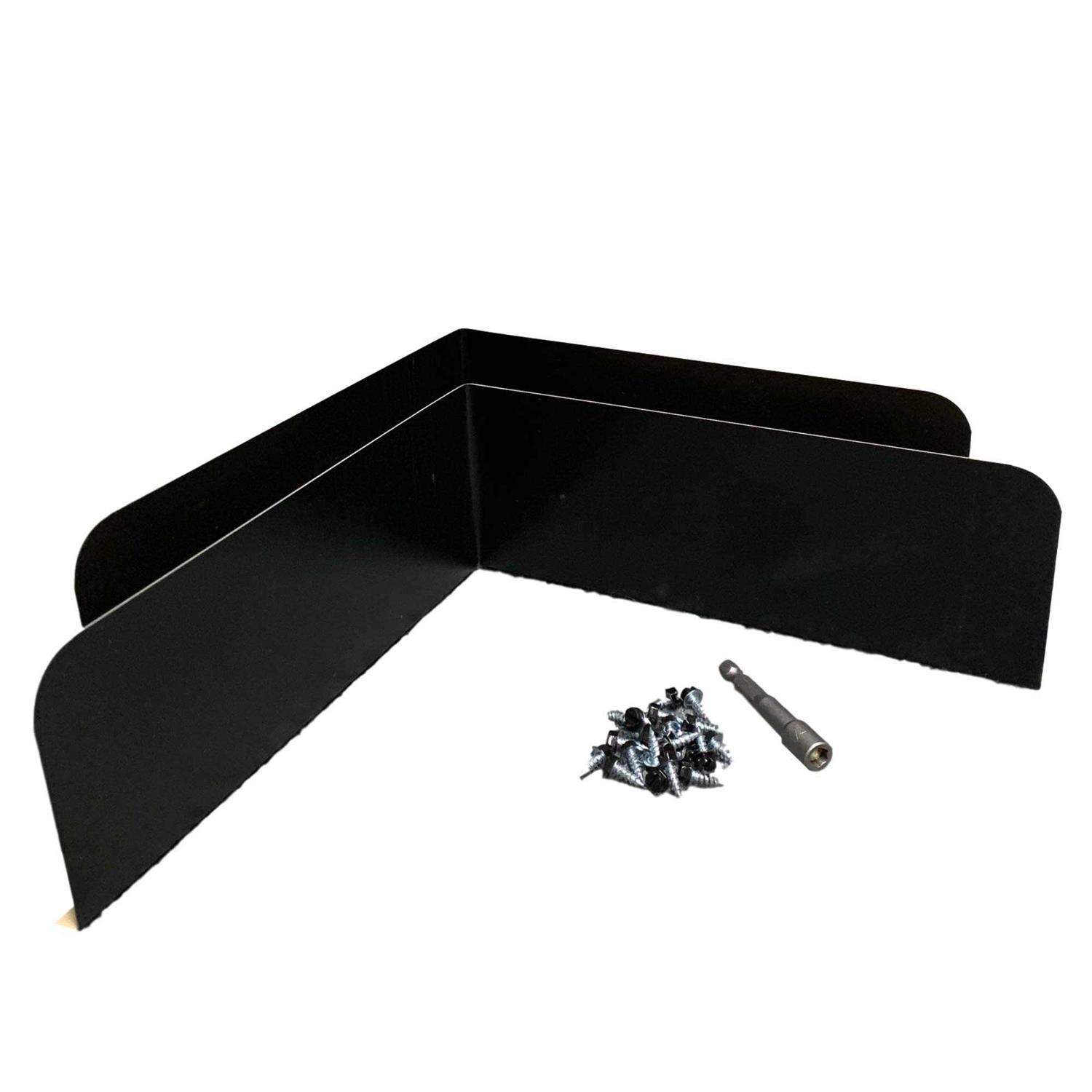 Eagle 1 Rain Gutter Valley Splash Guards, Straight or Bent Includes Screws and 1/4 Bit Driver - Inhomebuy