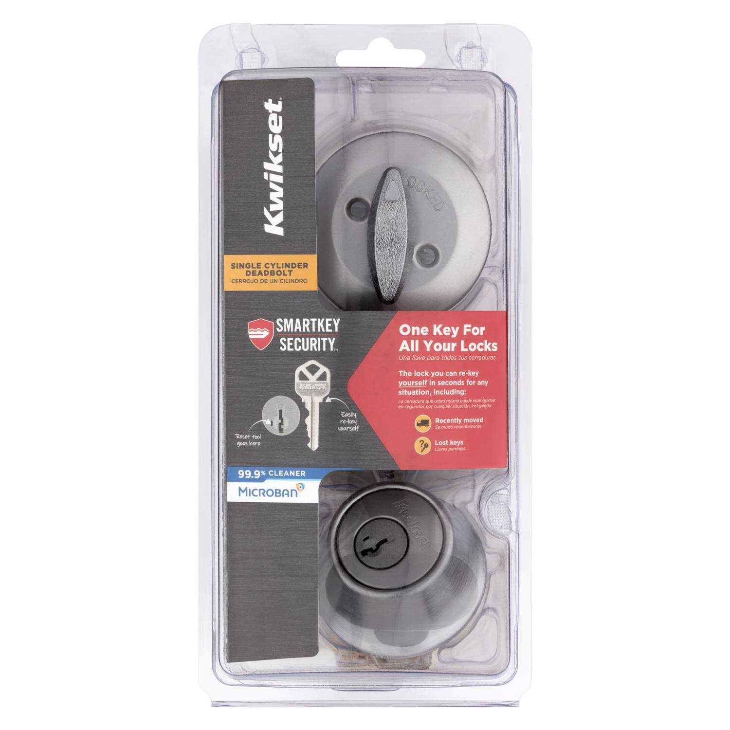 Kwikset Single Cylinder Deadbolt SmartKey - Inhomebuy