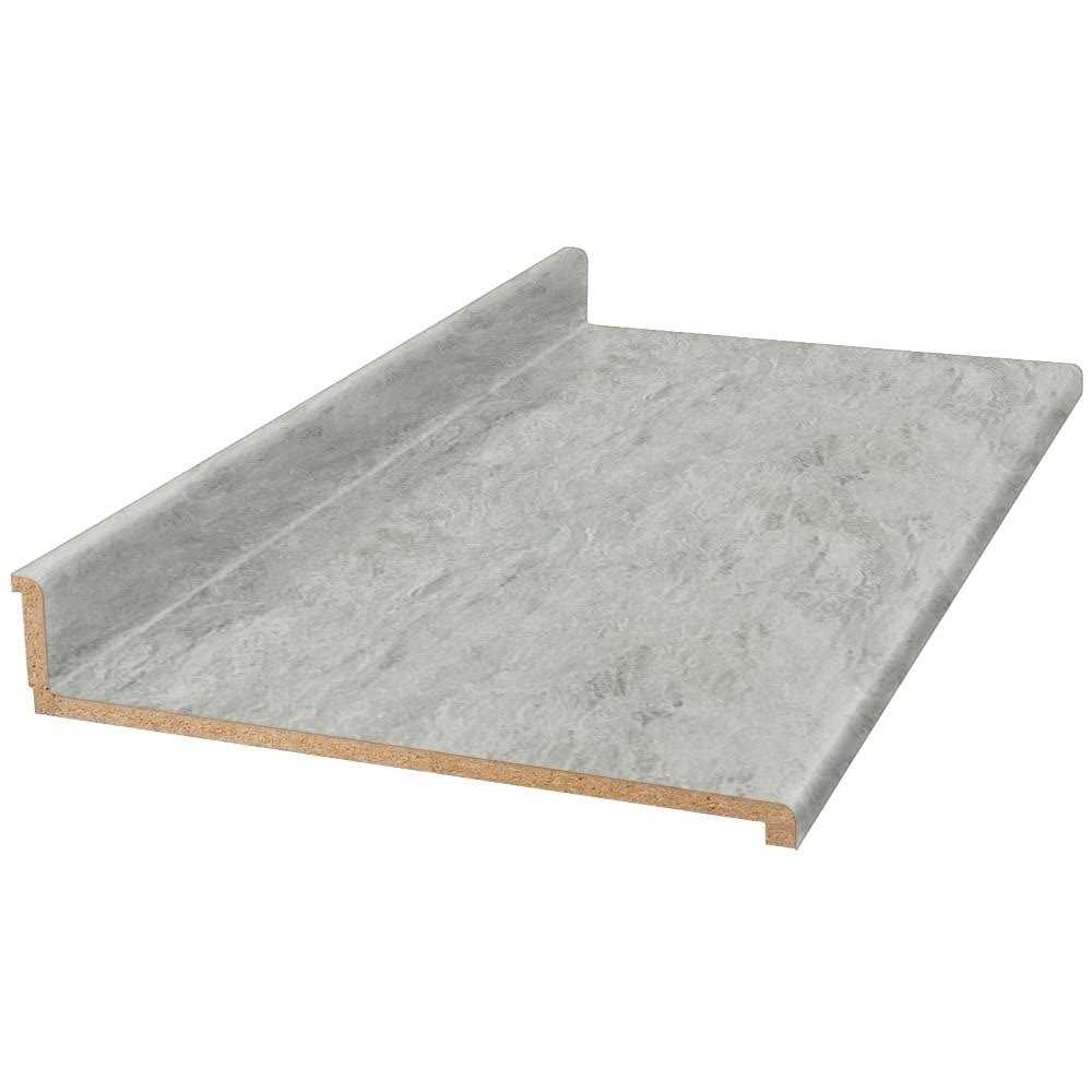 VT Dimensions Formica 4′ Carrara Bianco 6696-43 Straight Laminate Kitchen Countertop in White - Inhomebuy