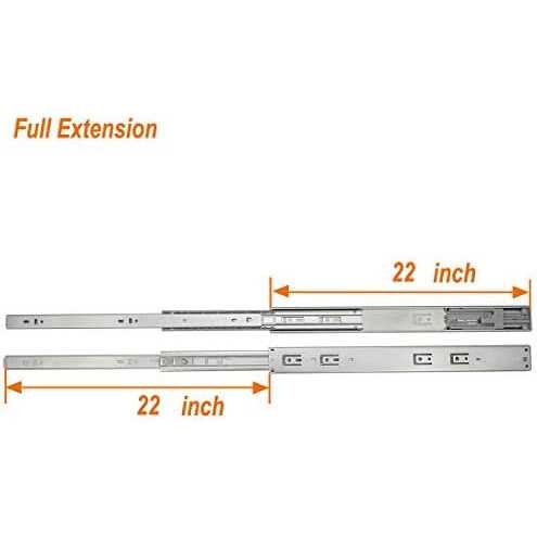 ocg Soft Close Drawer Slides 22 Inch Full Extension Ball Bearing Side Mount Drawer Slides for Cabinets with Face Frame - Inhomebuy