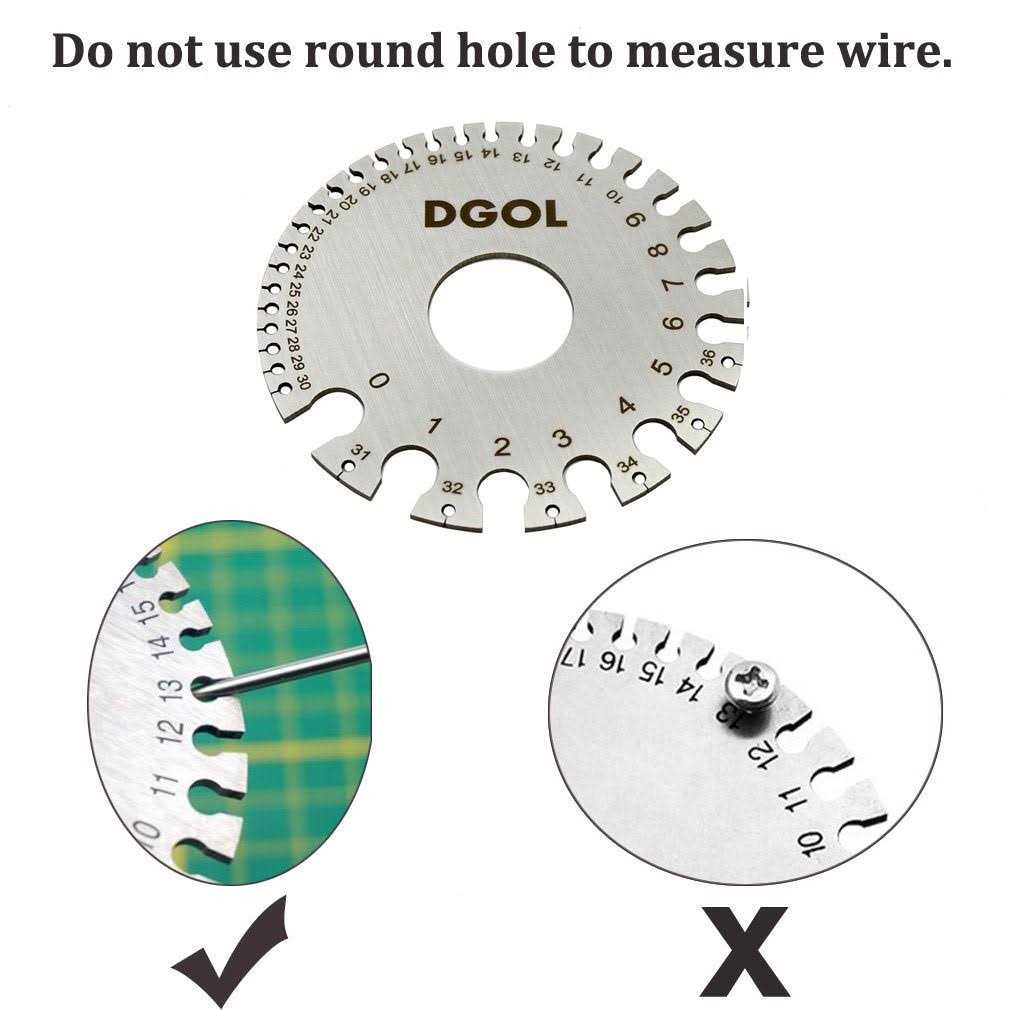 DGOL Stainless Steel Mini Portable Metal Sheet Thickness Gauge Material Wire Thickness Gage - Inhomebuy