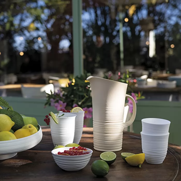 Pitcher With Lid 'Tierra' Taupe - Inhomebuy